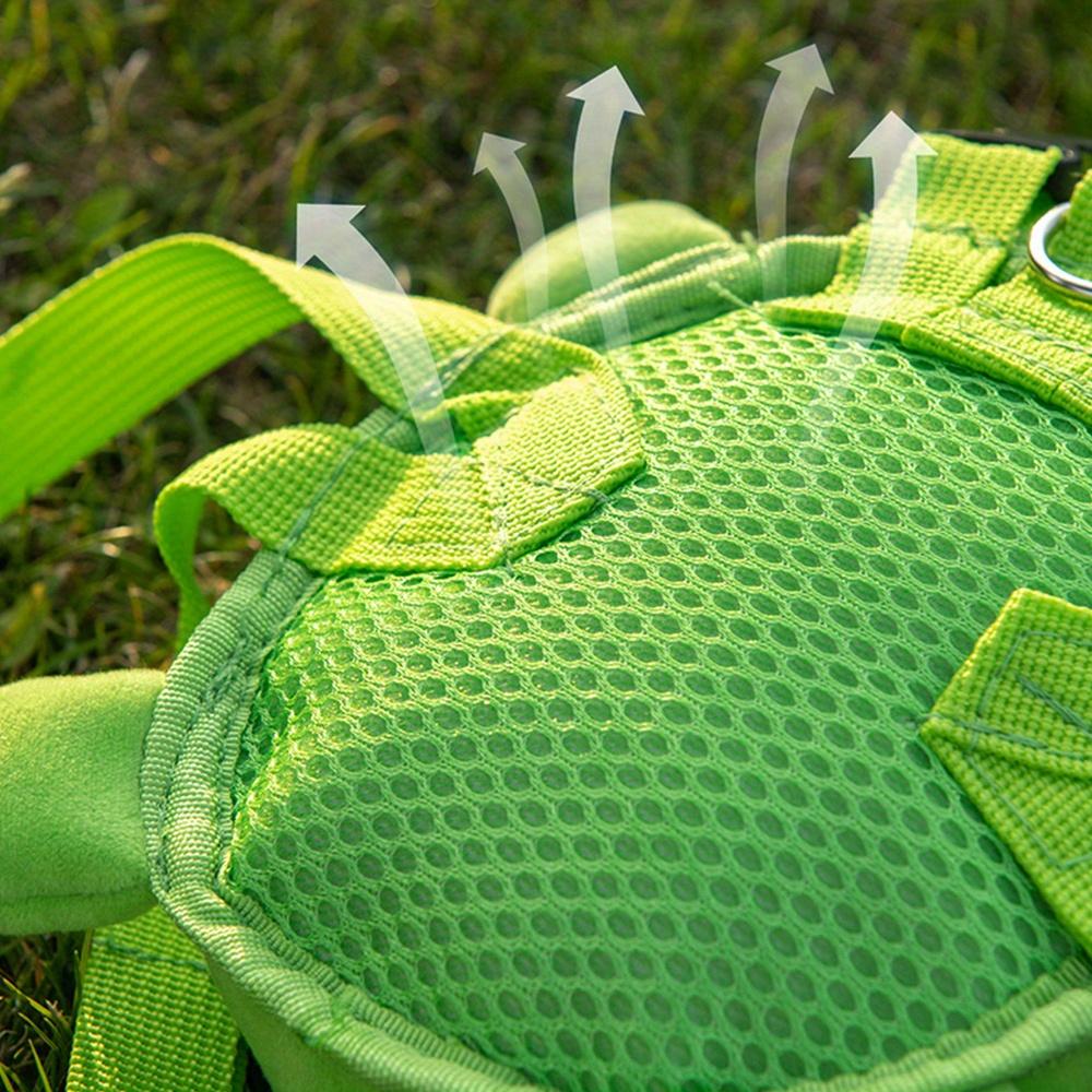 Dog Backpack Harness No‑Pull with D‑Ring for Small Medium Dogs Cute Turtle Shape Adjustable Pet Backpack for Travel Camping Hiking Dog Backpack Harness No‑Pull with D‑Ring for Small Medium Dogs Cute Turtle Shape Adjustable Pet Backpack for Travel Camping Hiking