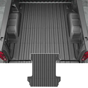 5.82FT Truck Bed Mat Compatible with 2019-2025 Chevy Silverado GMC Sierra 1500 Truck Bed Liner TPE Cargo Liner Replacement for 2019-2025 Chevy Silverado GMC Sierra Accessories(5.82FT Bed Mat)