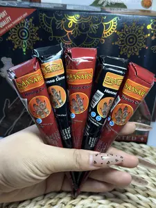 Henna Tattoo Kit(3/6/12 Cones,25g Each) Three templates are included