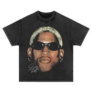 Youth and Adult DENNIS RODMAN Cotton Unisex Graphic T-Shirt Basketball Jordan Sport Fan Gift for Him Gift For Her Vintage, 2 Side