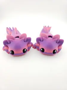 Articulated Axolotl -- Decor Gift - 3D Printed Fantasy Creature - Authorized Seller