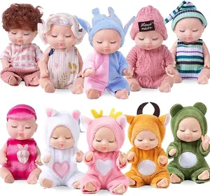 10 Pcs Mini Baby Dolls, Cute Tiny Baby Doll Gifts for Kids, Lifelike Realistic Small Baby Dolls for Girls Boys and Kids Big Easter Birthday Gift