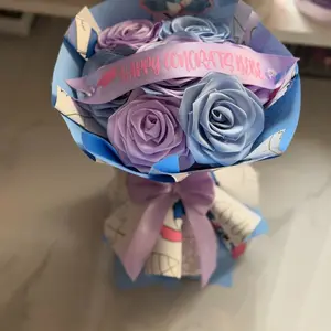 7 flower Bouquet,Graduation Bouquet,Eternal Flower Bouquet
