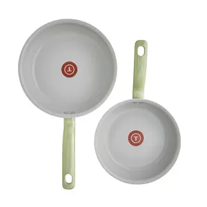 T-fal Fresh Simply Cook Recycled Aluminum Ceramic 2-Piece Fry pan Set