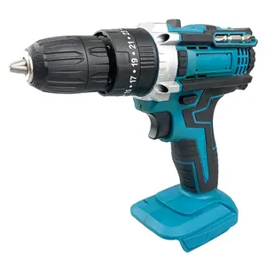 21V Electric Impact Drill Cordless Handheld Li-Ion Battery Drill with Brushless Motor Variable Speed