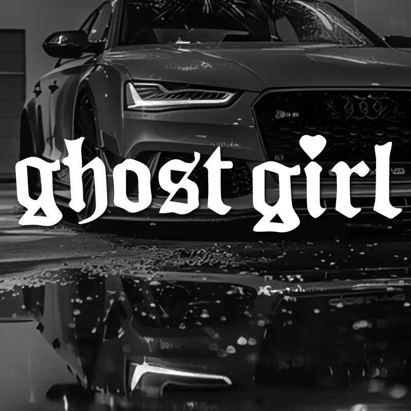 2025 "Ghost Girl" Sticker, Suitable For Windows, Cars, Trucks, Toolboxes, Laptops, MacBooks, For Almost Any Hard, Smooth Surface