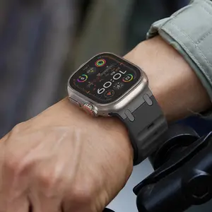 Sport Silicone Strap for Apple watch ultra 3 2 band 49mm Stainless Steel correa bracelet iwatch Series 11 9 8 SE 10 45mm 44 46mm