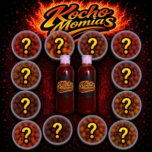 KochoMomias Enchilado Party Pack | Pick 12 Sweet and Spicy Chamoy Candy get 2 Free 8oz Chamoy