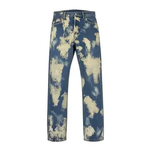 Pre-owned GUCCI Cotton Small Leather Goods Denim Pants