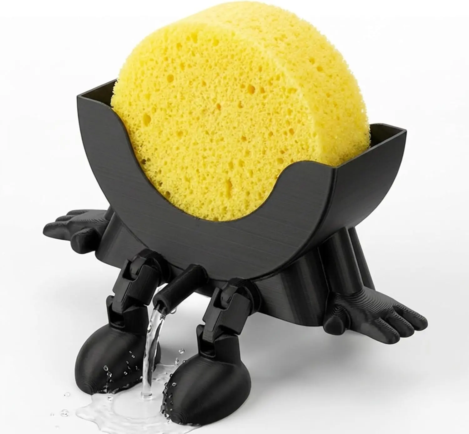 Modern Bed-Shaped Funny Drainage Dish Sponge Holder - Sponge Daddy & Dish Mommy Sink Organizer, Modern Anti-Fouling Household Item for Cleaning Needs, Dishwashing Sponge, Home Accessories