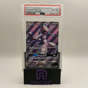 Pokemon - MewTwo GX - 72/73 - PSA 6