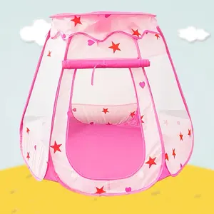 Foldable Ball Pool with Light, 1 Count Portable Indoor & Outdoor Game Tent, Ball Pit for Indoor Home Outdoor Park, Birthday Gift for Girls, Play Tent