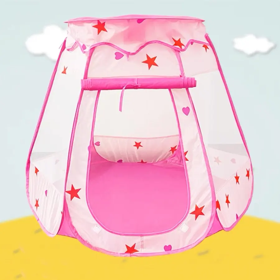 Foldable Ball Pool with Light, 1 Count Portable Indoor & Outdoor Game Tent, Ball Pit for Indoor Home Outdoor Park, Birthday Gift for Girls, Play Tent
