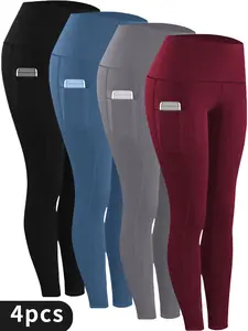 Women's yoga sport pants | Padded slim-fit casual pants suitable for indoor and outdoor exercise, yoga and daily wear. Women's cycling and running sport pants with pockets, long pants suitable for all seasons, women's pants