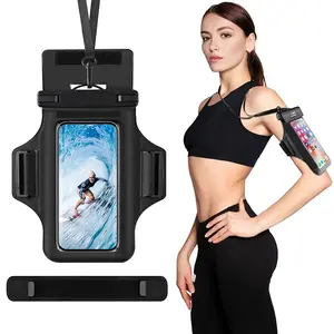 Armband Mobile Phone Waterproof Pouch For iPhone 17 16 15 14 13 12 Pro Max 15 Plus Swimming Surfing Diving Arm Phone Bag
