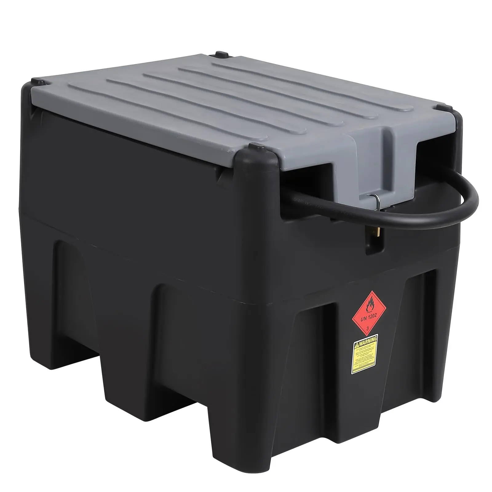 GARVEE 53-58 Gallon Portable Fuel Transfer Tanks with 12V Electric Pumps, 10 GPM Flow Rate, Auto Fueling Nozzle, and 360° Swivel Connector for Easy Transportation in Various Colors