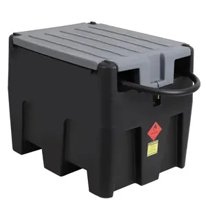 GARVEE 53-58 Gallon Portable Fuel Transfer Tanks with 12V Electric Pumps, 10 GPM Flow Rate, Auto Fueling Nozzle, and 360° Swivel Connector for Easy Transportation in Various Colors