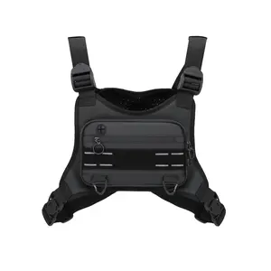 Outdoor Running Chest Bag, Lightweight Running Vest Rigs for Workouts Cycling Hiking, Water Resistant Sports Chest Pack for Men and Woman