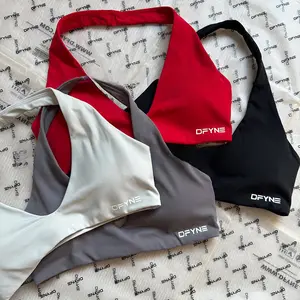 DFYNE Women's Brushed Sports Bra – Stretchy & Breathable Workout, Yoga & Gym Activewear