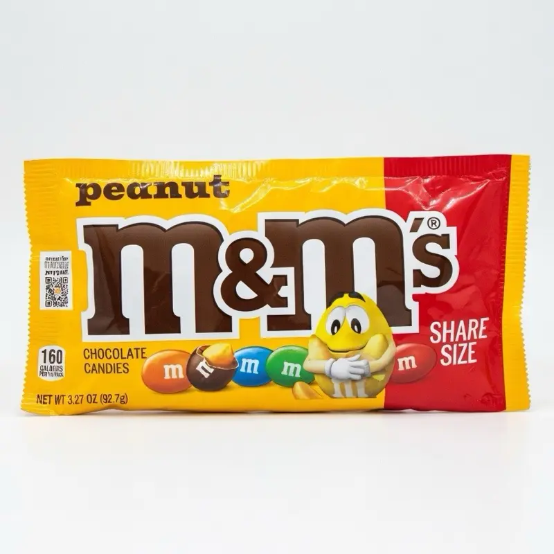 M&M's Peanut Candies - Sweet, Crunchy Peanut-Infused Chocolate-Coated Chewing Sweet Gifts, Chocolate-Coated Sweet Gifts