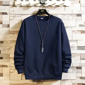 A men's crew neck pullover sweatshirt, featuring a casual and comfortable style. The crew neck fits snugly around the neck for comfort, with skin friendly fabric for a comfortable wear. The cuff and hem details provide a comfortable fit, while the loose f