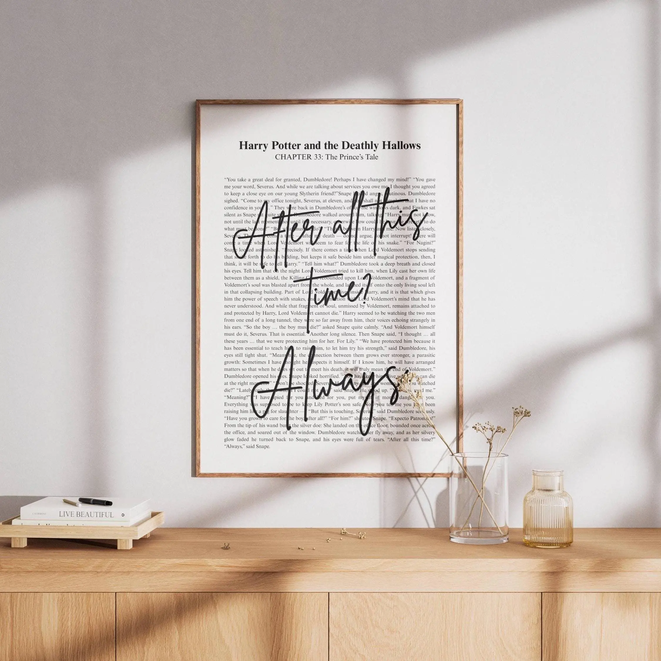 [Sale Off To 40%] [UNFRAMED] After All This Time Always Wizard Quote Poster, Snape Inspired Wall Art, Potterhead Home Decor Print