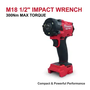 Milwaukee M18 FIW212 1/2" Impact Wrench, 300Nm for M18 Bolts