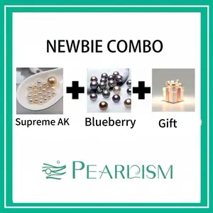 【Pearlism】Newbie Combo A --  Supreme  AK (10 Pearls +1 Edison) +  Blueberry ( 1 pc 9-11 Pink Purple Pearl)