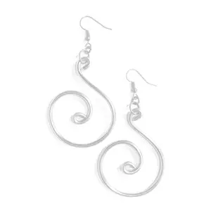 Stacee Earrings (Silver) Lightweight Aluminum Earrings