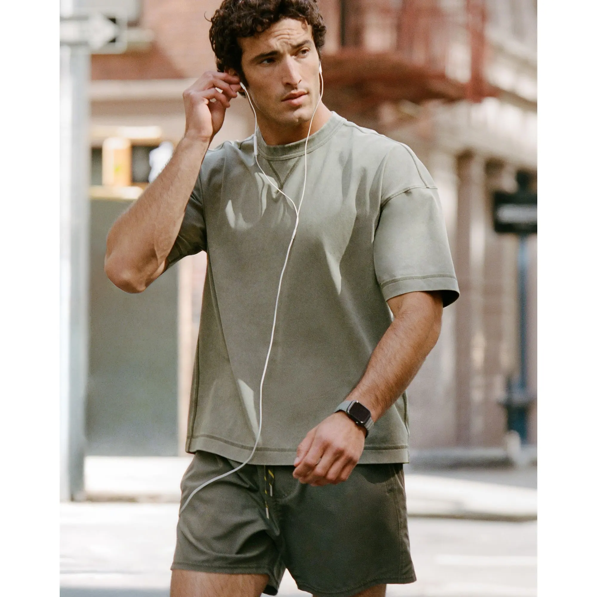 Abercrombie & Fitch YPB Performance Cotton-Blend Gym Tee