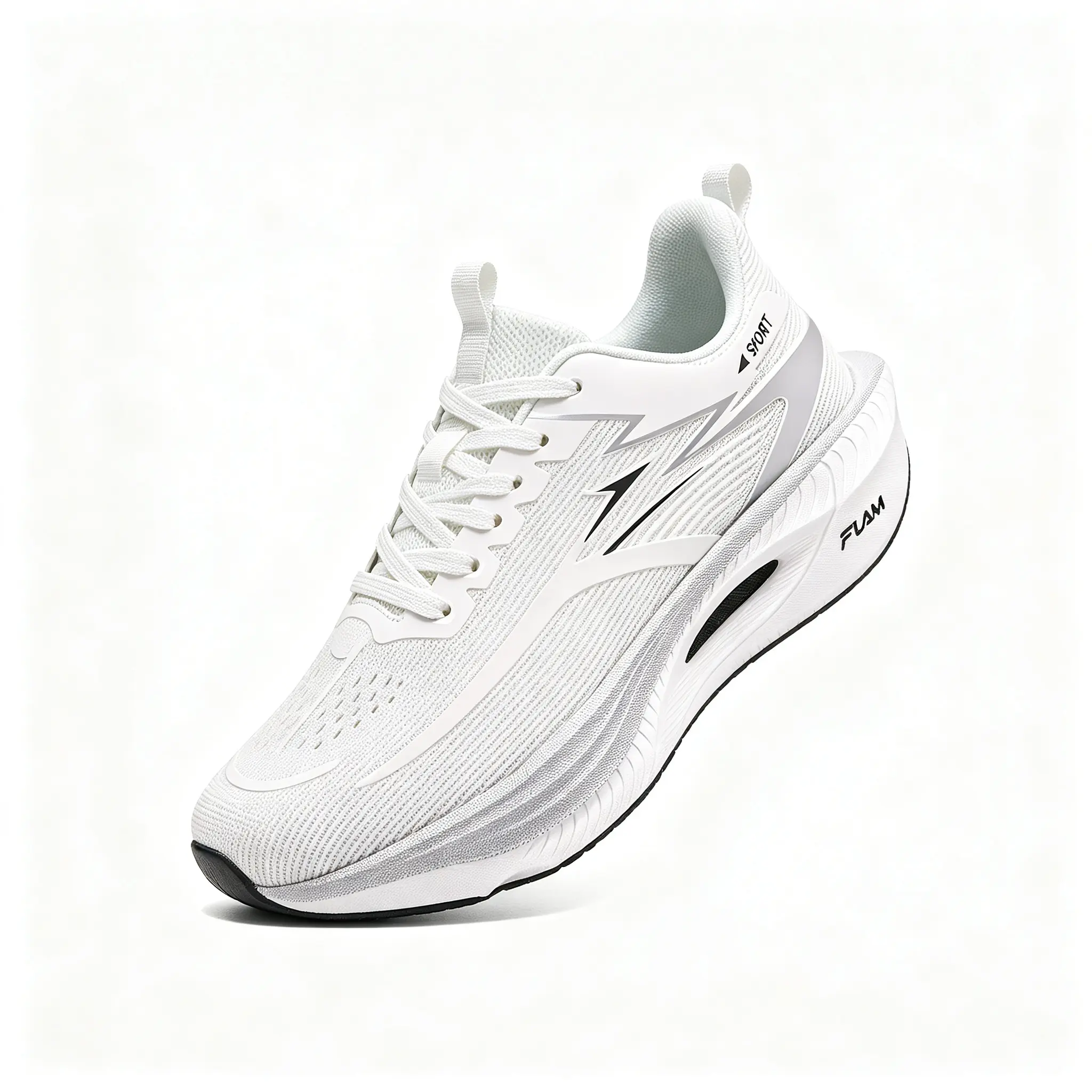 Women's Low-Top Lace-Up Workout Sneakers - Lightweight Breathable Fabric, Carbon Plate, Shock-Absorbing Rubber Sole Athletic Running Trainers for Walking, Running, Fashionable Running Shoes