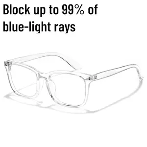 Blue Light Eyeglasses - 99% Blue-light Blocking Rate, Fashion Computer Gaming Glasses, Blue Light Lens for Men Women, Anti UV Glasses