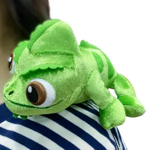 Pascal  Rapunzel Chameleon Plush Toy Soft Stuffed Animals Plush Shoulder Plush Suitable for Parties Perfect Gift for Kids