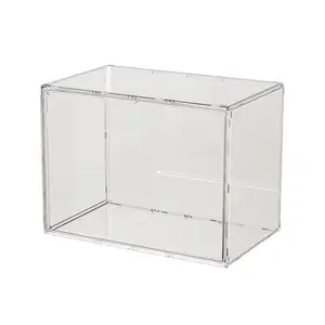 Book storage box - Plastic children's picture book cabinet - Organization tool - Transparent dust-proof bookshelf - Desktop storage rack