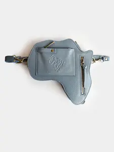 NEW! Harmony Africa Fanny Pack/ CrossBody Bag - Blue Leather