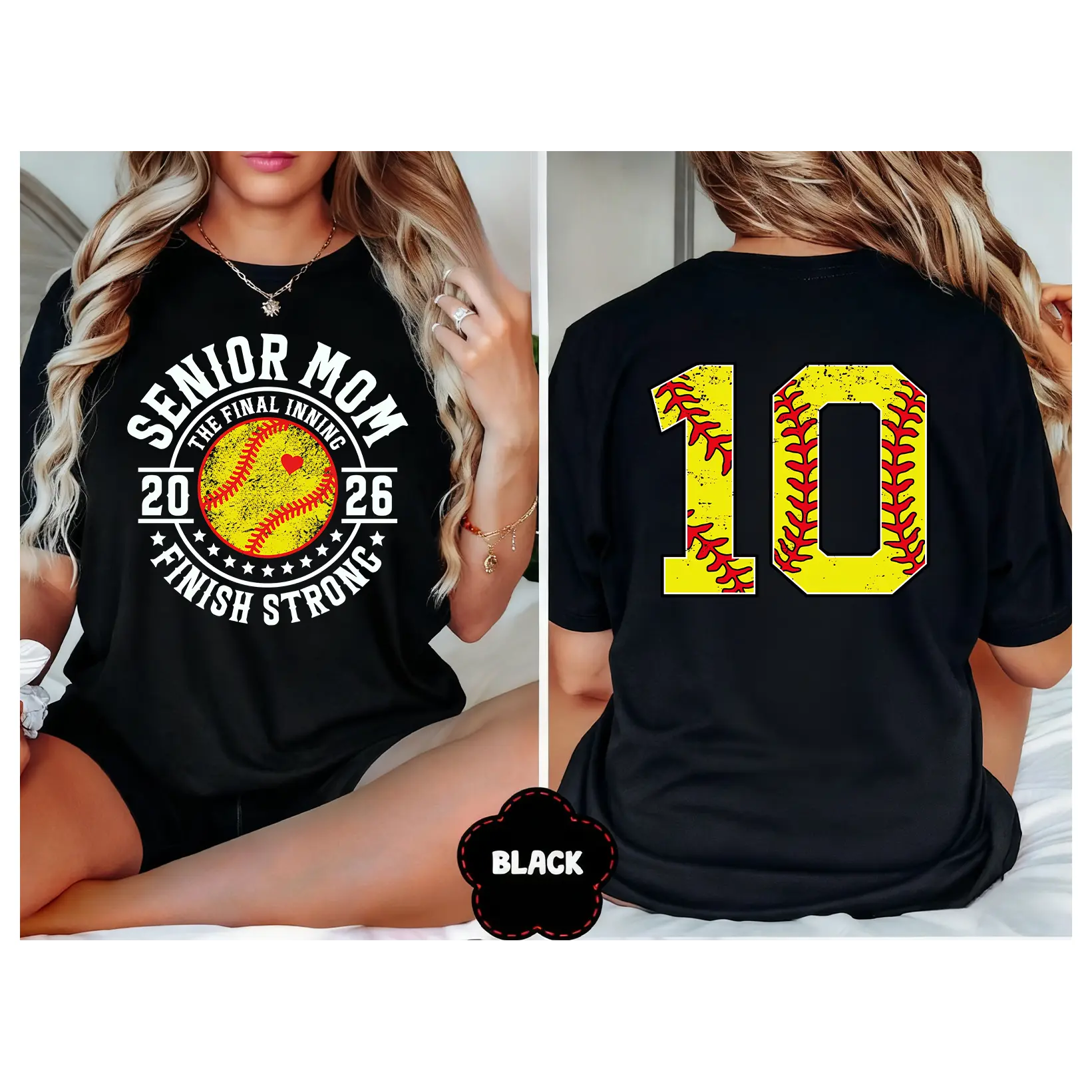 100% Cotton Custom Number Softball Senior Mom Shirt 2026, The Final Inning, Softball Senior Night Shirts, Senior Softball Mom, Mothers day Gift