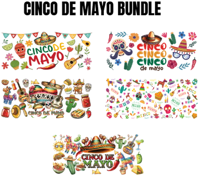 CINCO DE MAYO UV DTF BUNDLE