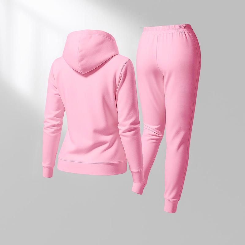 Women's Queen Spade Print Hoodie And Drawstring Track Pants Set, Casual Sportswear, Long-Sleeved Hooded Jacket And Pants, Suitable For Autumn And Winter, Everyday Wear, Indoor And Outdoor Sportswear, Casual Sportswear.