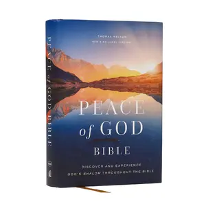 Peace of God Bible: Discover and Experience God's Shalom Throughout the Bible (Nkjv, Hardcover, Red Letter, Comfort Print) -- Jeremiah J. Johnston Phd - Bible