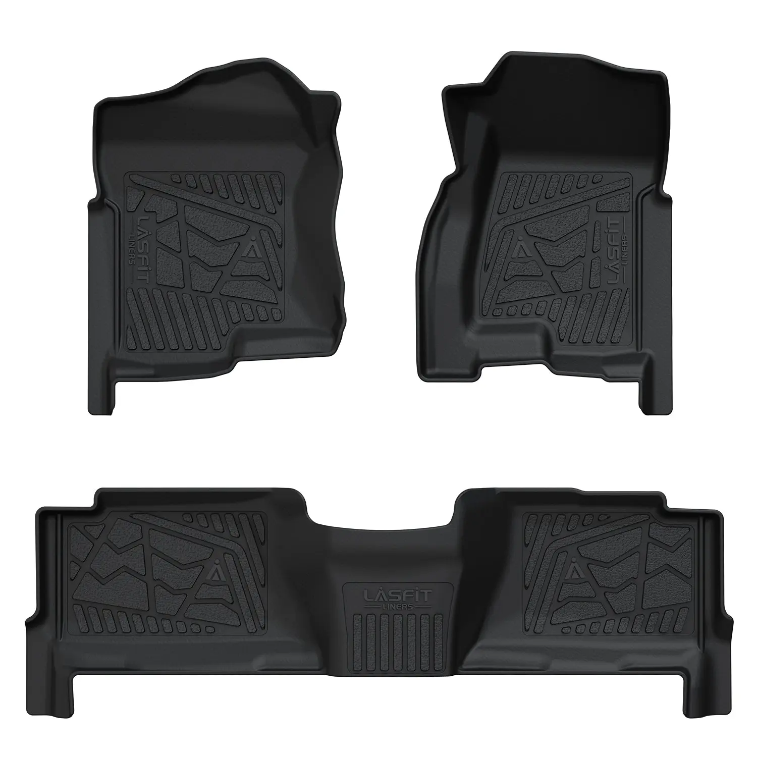 Lasfit Car Floor Mats - Fit for 2000-2006 Cadillac Escalade ESV, 1st & 2nd Row Coverage, Exclusive to 2nd Row Bench Seat, Mat Floor Mats