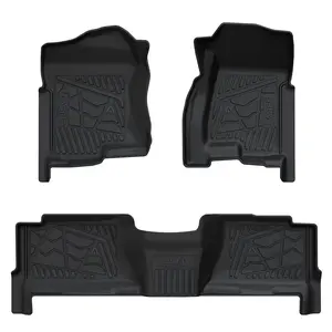 Lasfit fit for 2000-2006 Cadillac Escalade ESV 1st & 2nd Row Floor Mats, Fit 2nd Row Bench Seat Only