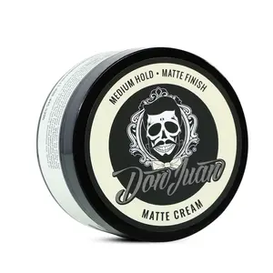 Don Juan Handcrafted Matte Cream Pomade 4oz - Medium Hold - Matte Finish - Water Based - Barbershop Scent