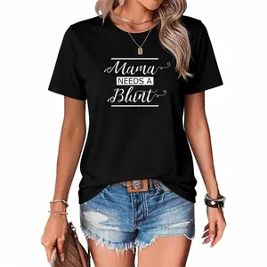 Mama Needs a Blunt Cannamom Stoner Mom Cannabis Mother T-Shirt