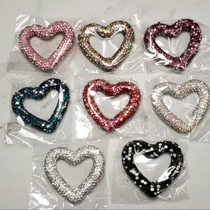 8 count Rhinestone Hearts- Hollow