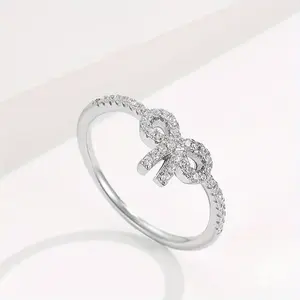 Bow Women'S Ring Fashionable Women'S Ring Jewelry Gift, Fashionable Ring Suitable for Daily Gift Giving