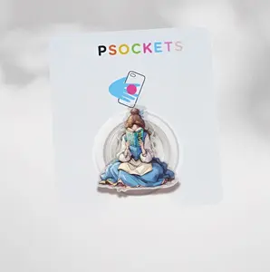 Fairytale Princess Phone Grip, Vintage Storybook Aesthetic Phone Holder, Gift for Librarians and Readers, Magic Kingdom Inspired Phone Stand, Whimsical Bookworm Tech Accessory