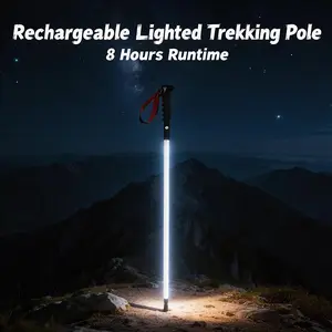 Professional Laser Saber Style LED Illuminated Walking Sticks | Waterproof, Ultra-Light, Rechargeable for Safe Hiking, Camping, and Outdoor Exploration Your Reliable Companion in the Dark