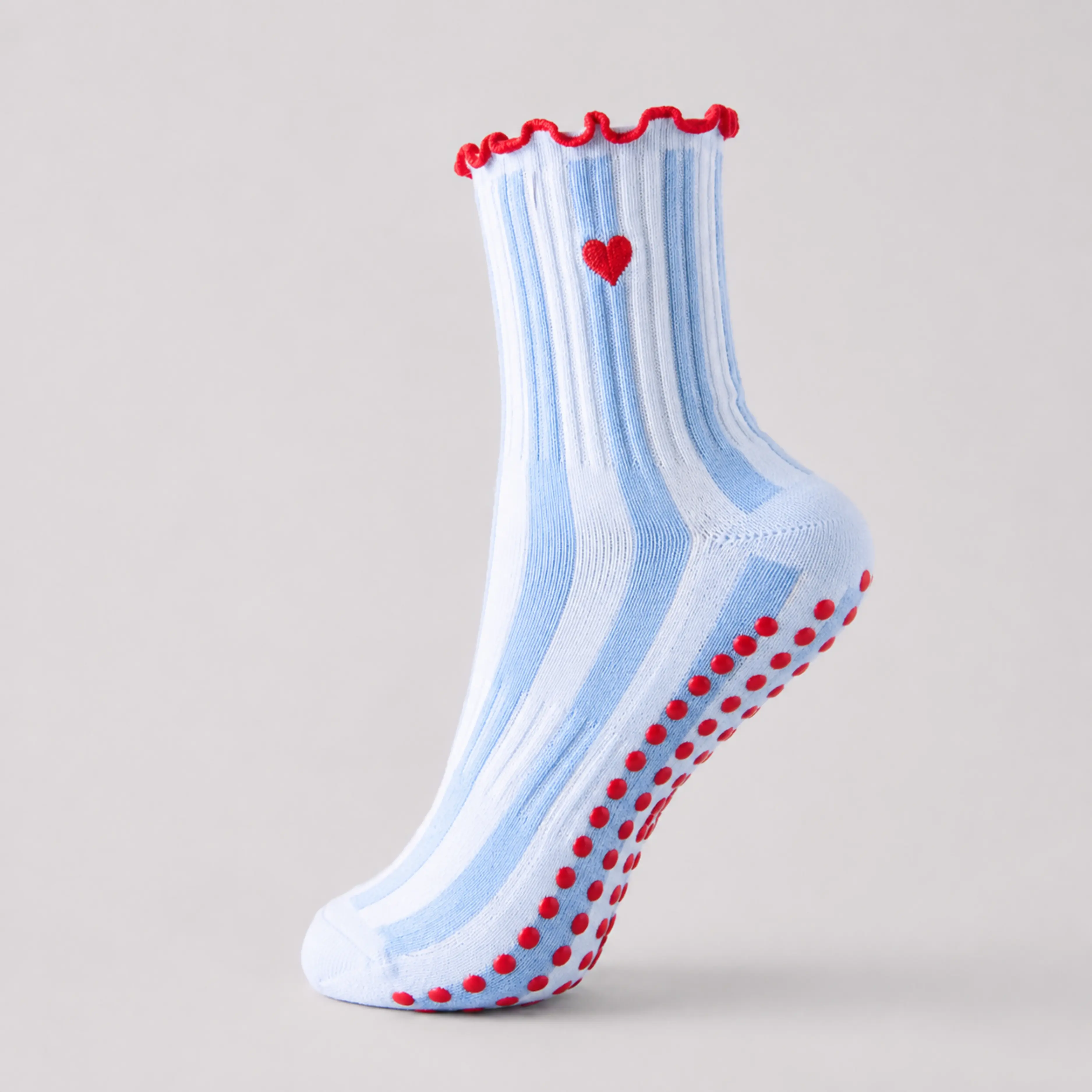 The American Sweetheart Sock - Women’s Soft Non-Slip Grip Socks - Breathable, Sticky Sole Socks for Pilates, Barre, Yoga