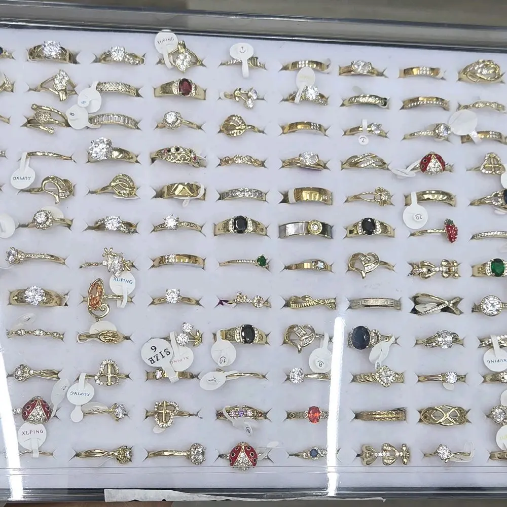 ANILLOS Assorted Styles with Unique Designs and Diverse Colors for Everyday Wear Jewelry Open Ring Wedding Rings