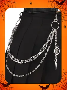 Halloween Pants Chain Jean Chains for Women & Men, Stainless Steel Pocket Chain, Punk Style Y2K Jewelry, Trendy Fashion Accessory